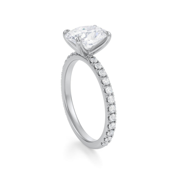 Oval Modern Pave Ring