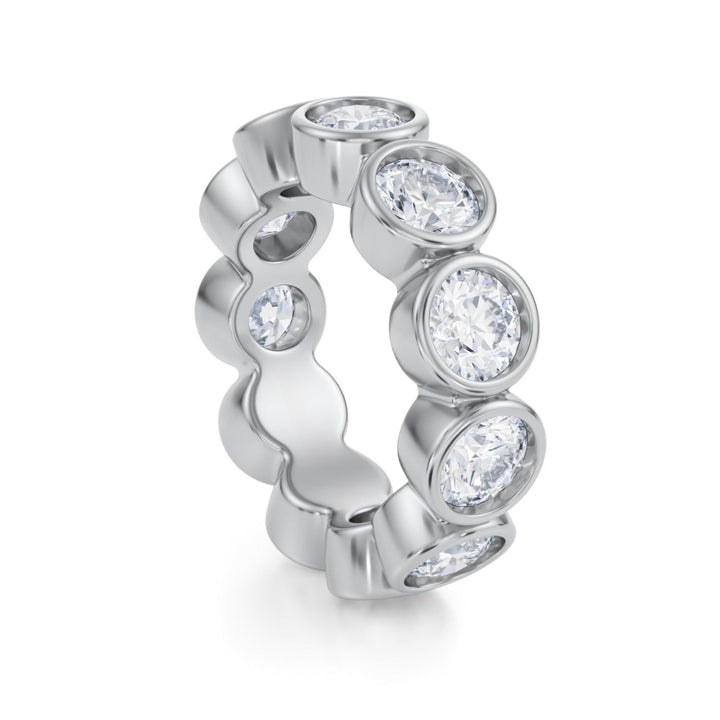 Round Bezel Eternity Band