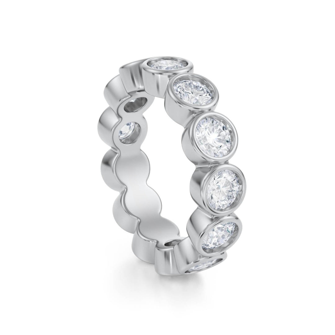 Round Bezel Eternity Band