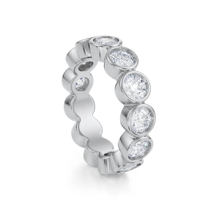 Round Bezel Eternity Band