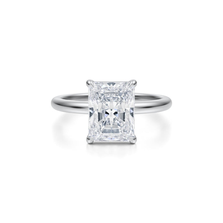 Radiant Martini Basket Solitaire Ring
