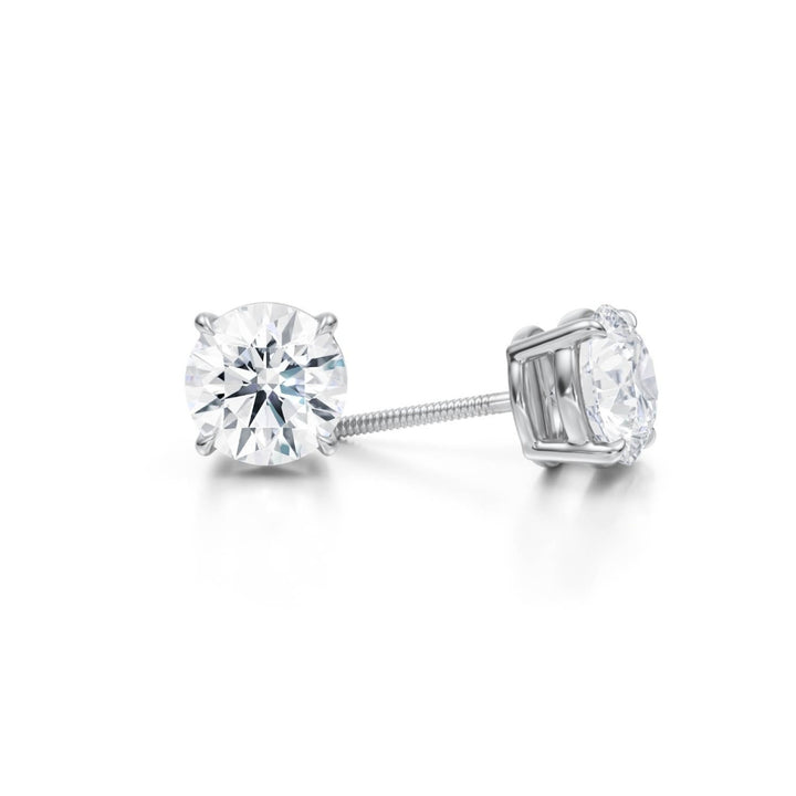 Round Stud Earrings