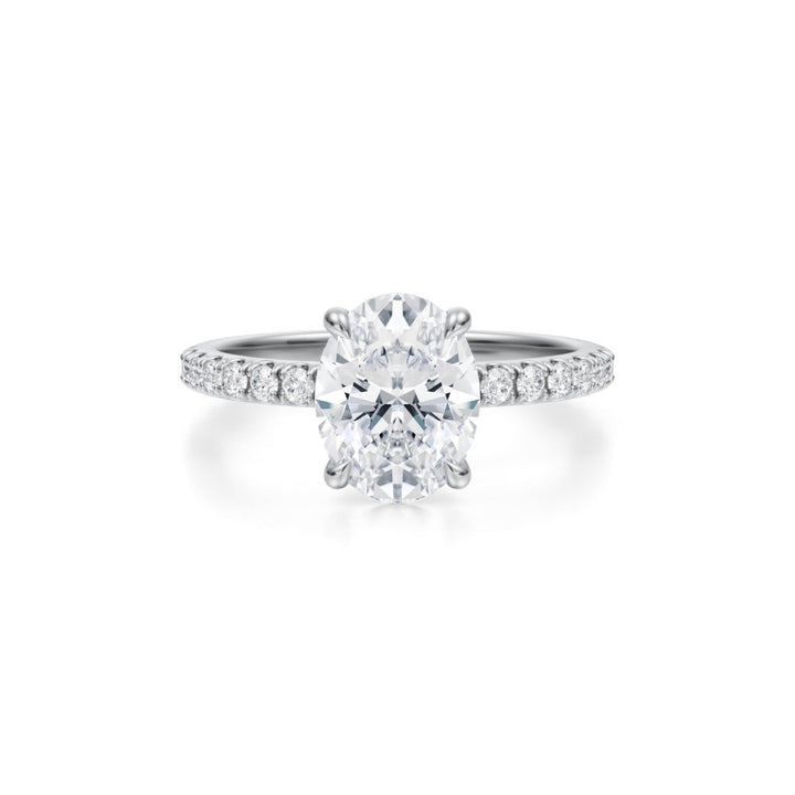 Oval Modern Pave Ring