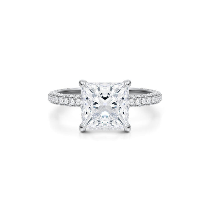 Princess Trio Pave Ring