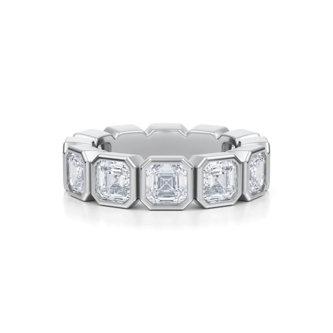 Asscher Bezel Eternity Band