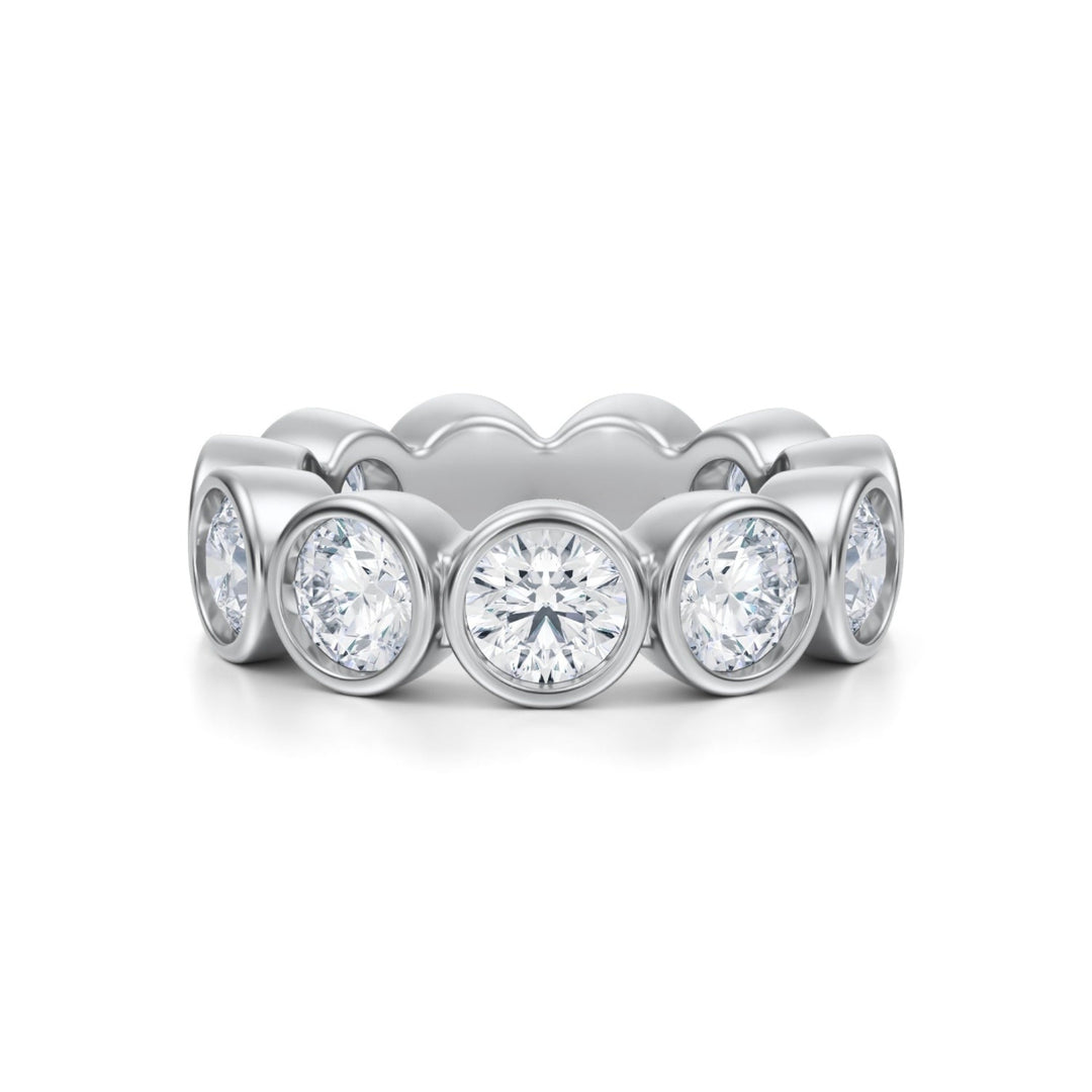 Round Bezel Eternity Band