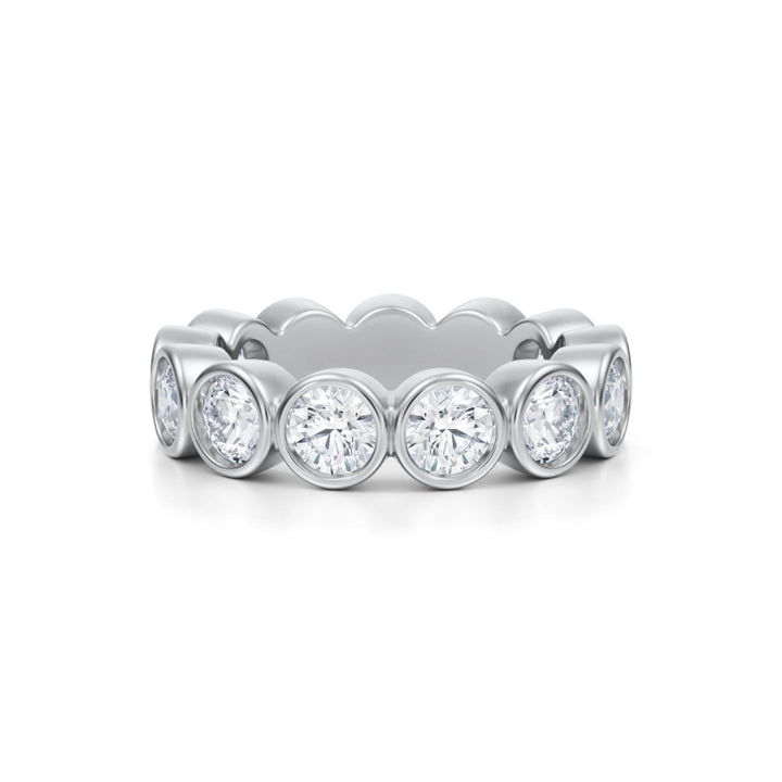 Round Bezel Eternity Band