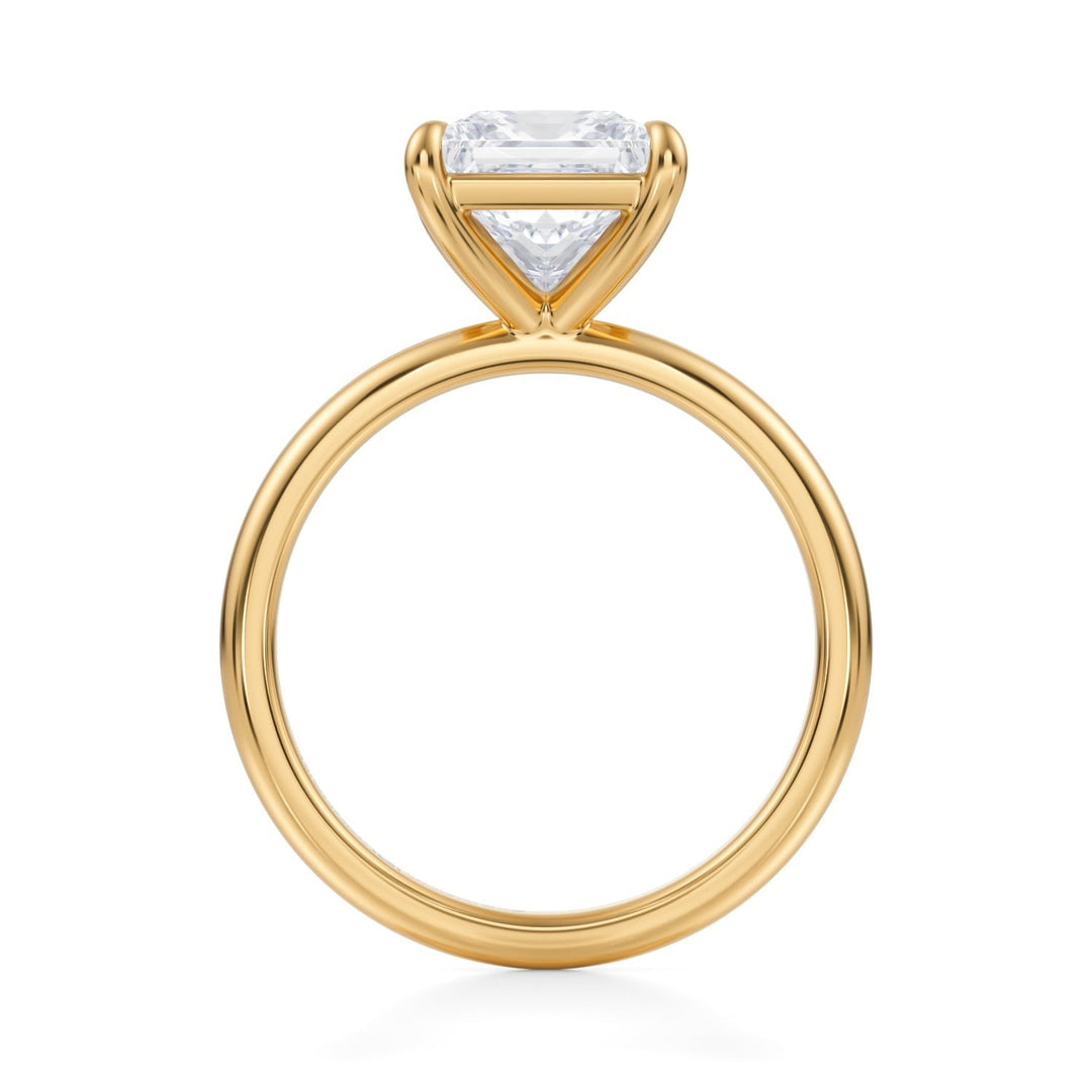 Princess Martini Basket Solitaire Ring