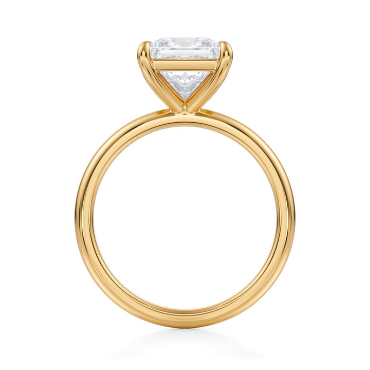 Princess Martini Basket Solitaire Ring