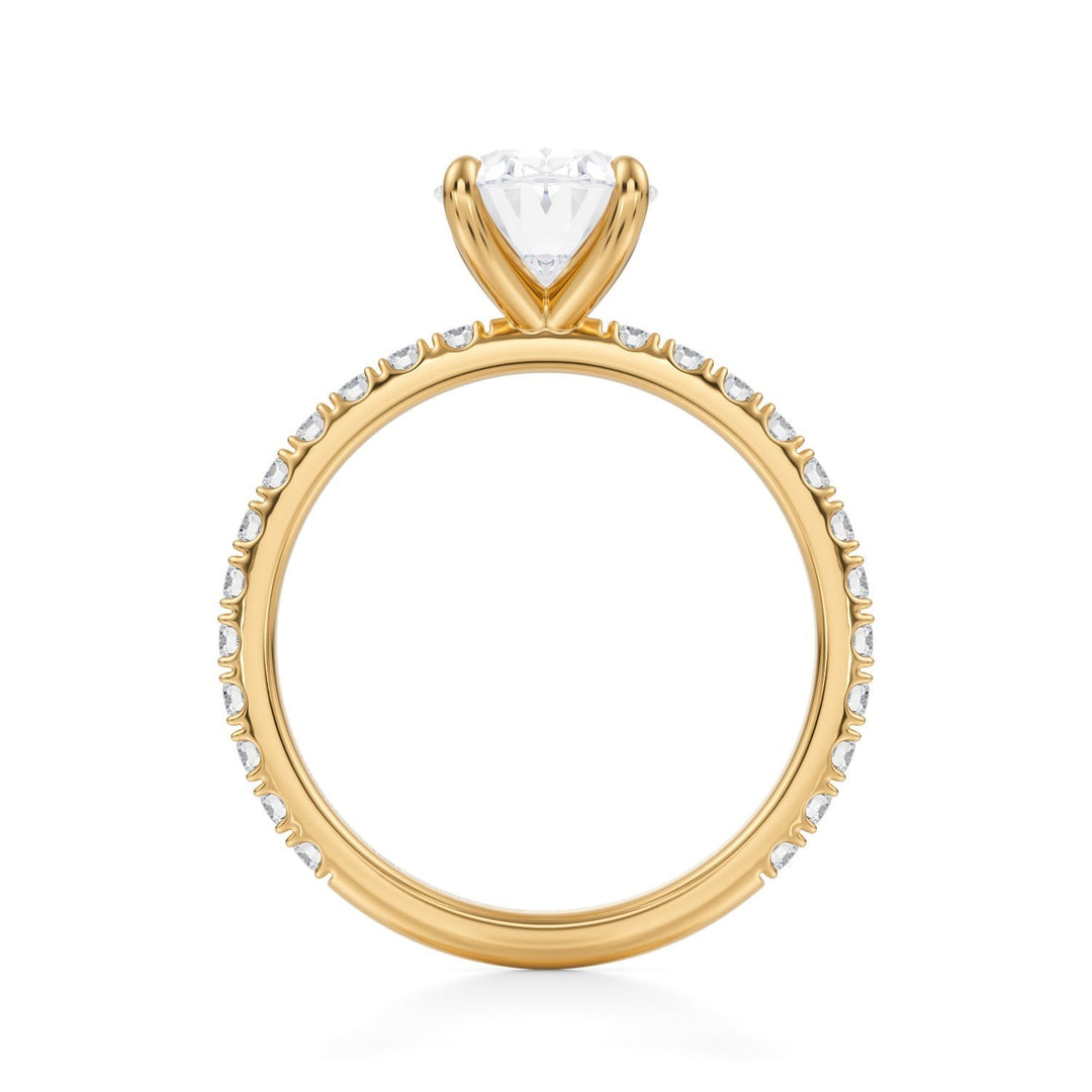 Oval Modern Pave Ring