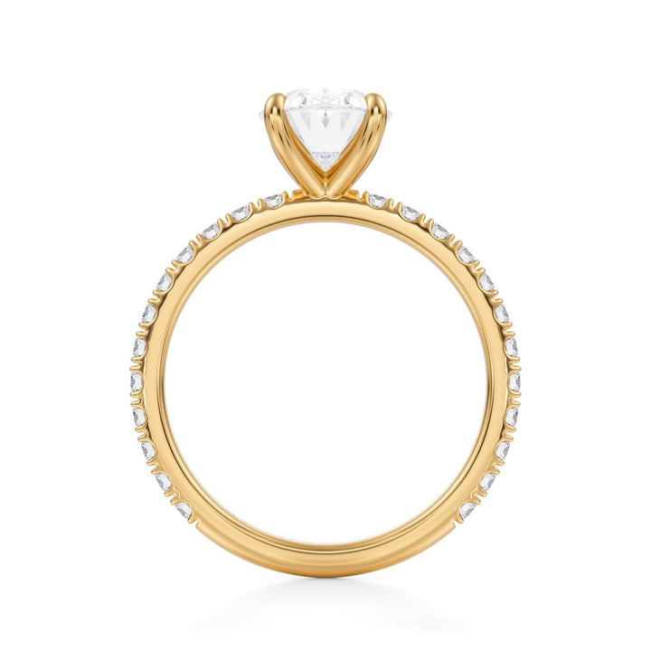 Oval Modern Pave Ring