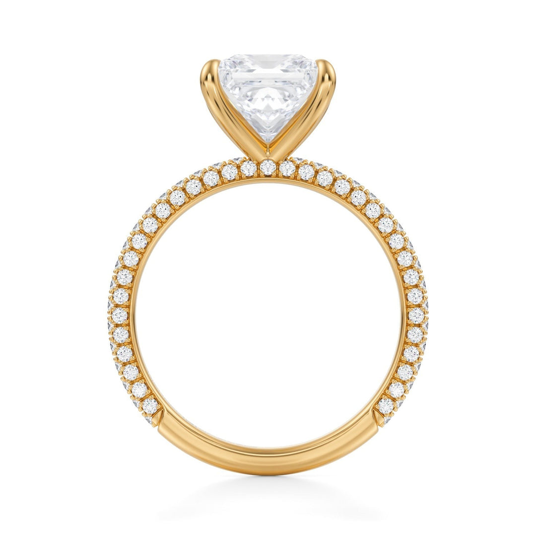 Princess Trio Pave Ring