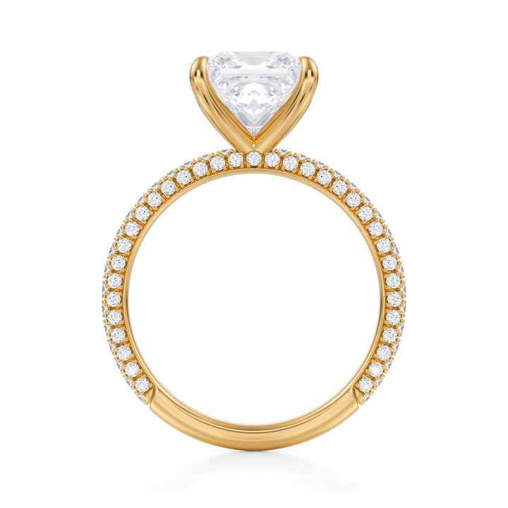 Princess Trio Pave Ring