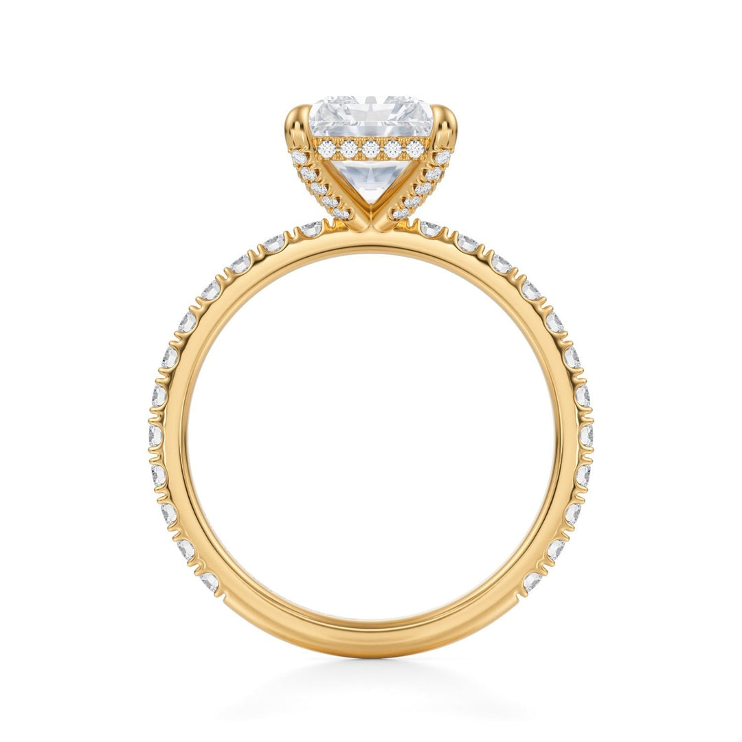 Radiant Pave Basket With Pave Ring