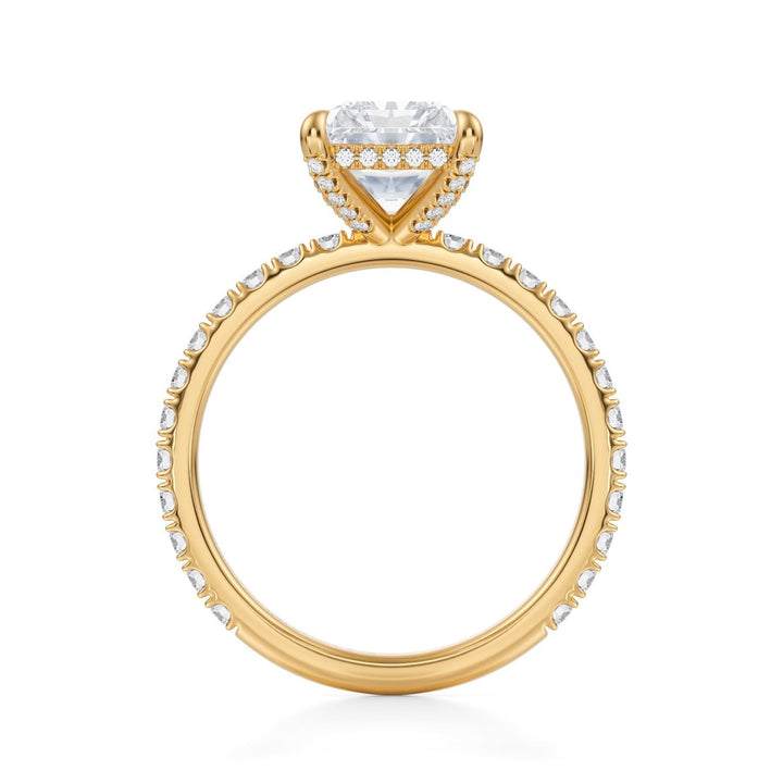 Radiant Pave Basket With Pave Ring