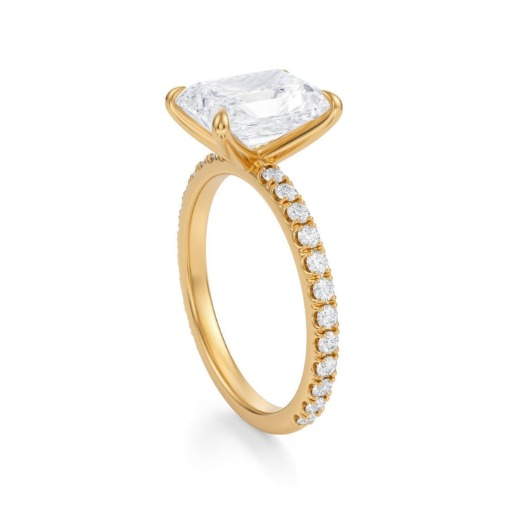 Radiant Modern Pave Ring