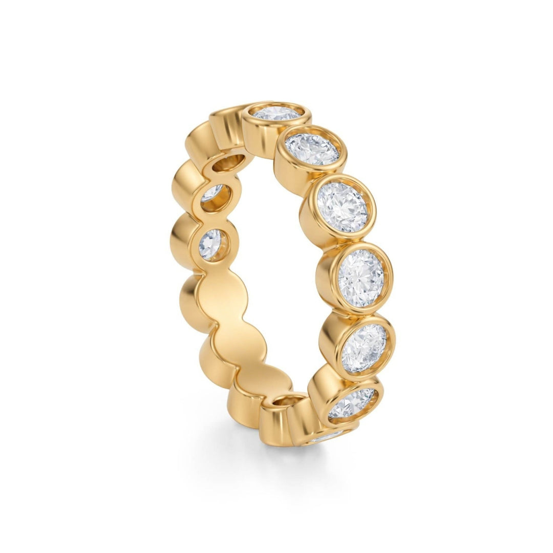 Round Bezel Eternity Band