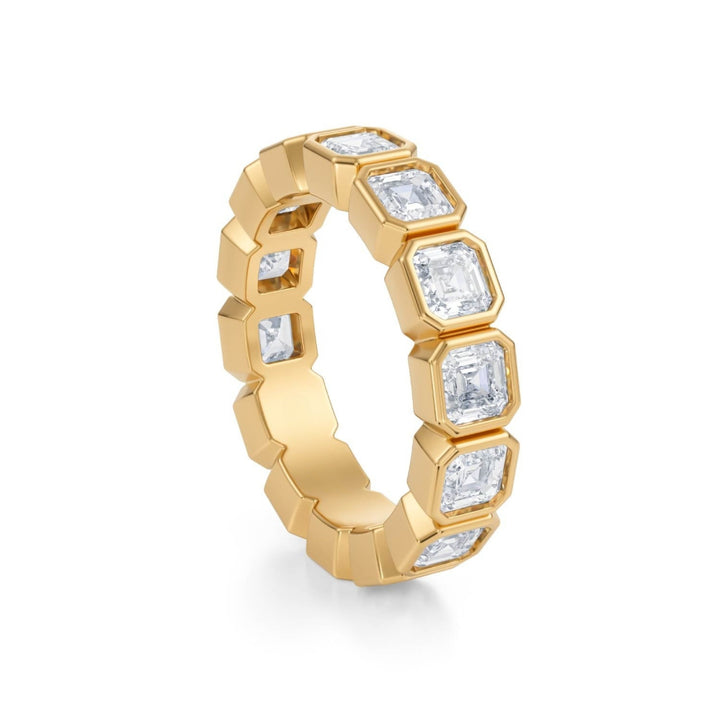 Asscher Bezel Eternity Band