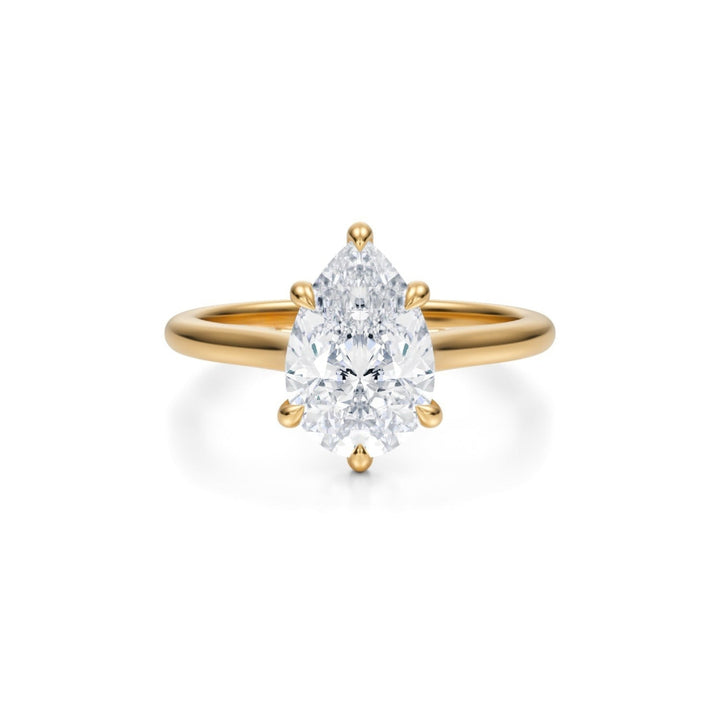 Pear Classic Cathedral Ring