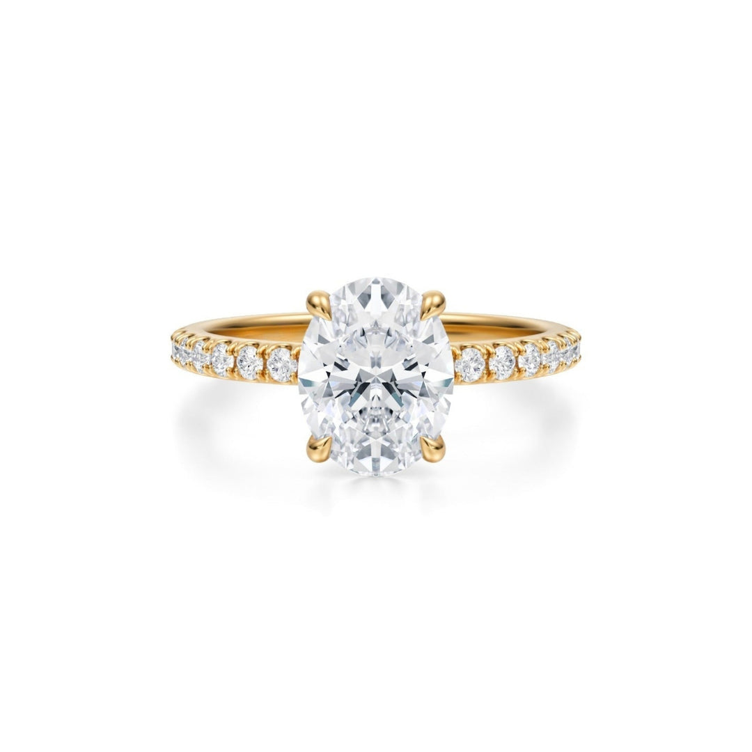 Oval Modern Pave Ring