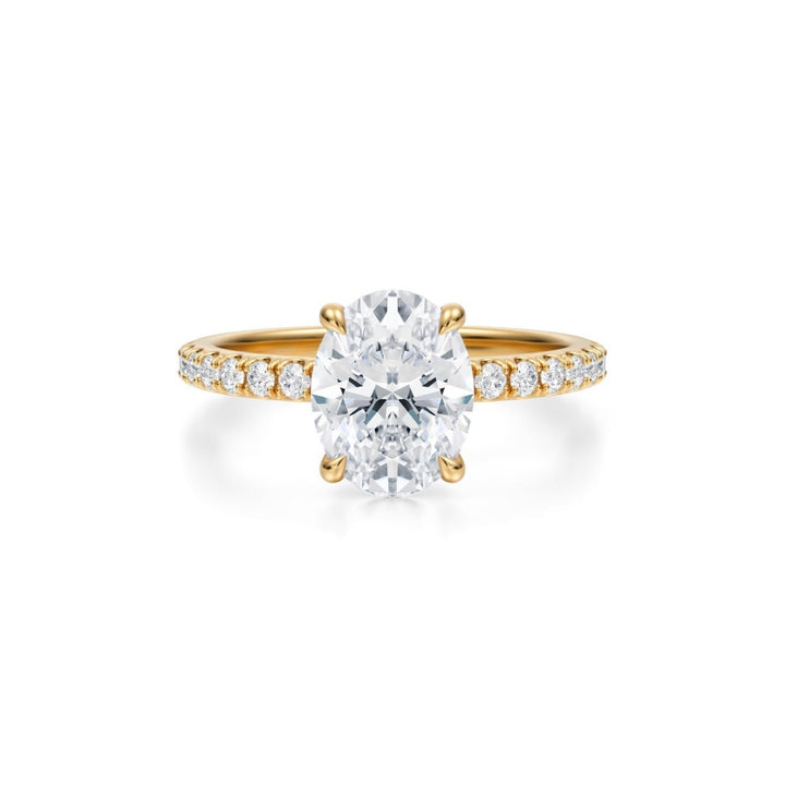 Oval Modern Pave Ring