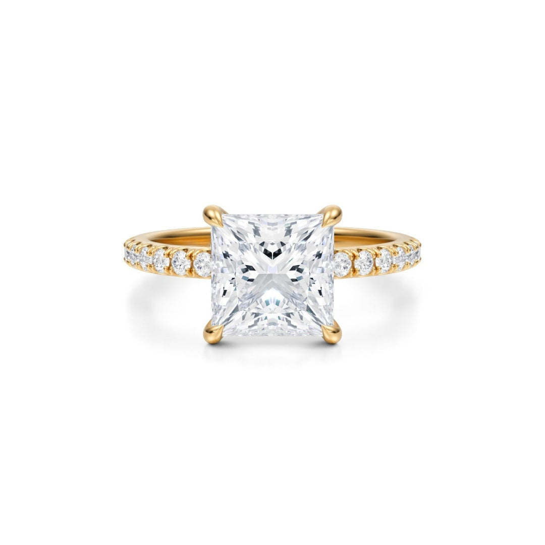 Princess Modern Pave Ring