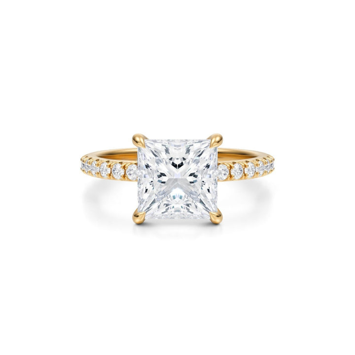 Princess Modern Pave Ring