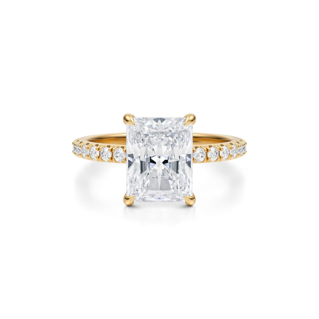 Radiant Modern Pave Ring