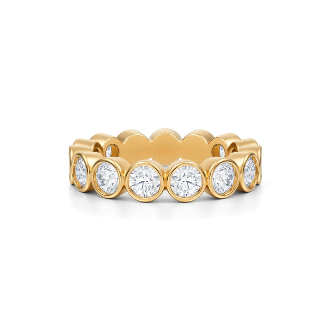 Round Bezel Eternity Band