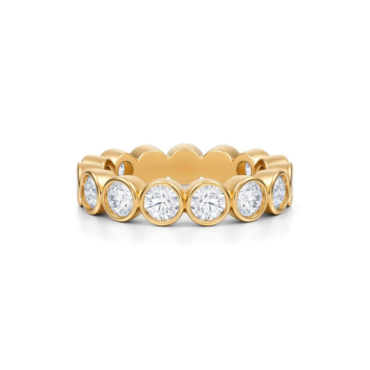 Round Bezel Eternity Band