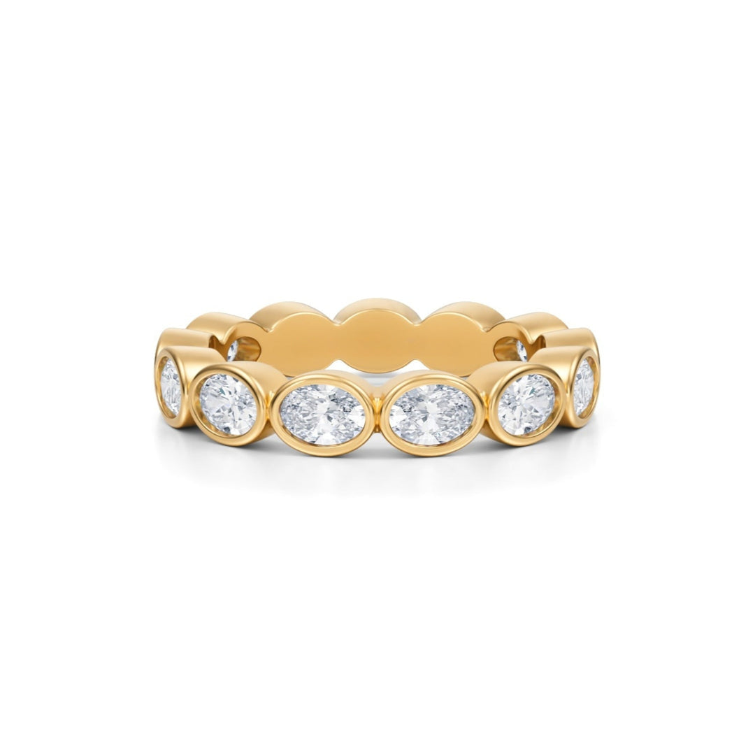 Oval Eternity Band - Horizontal