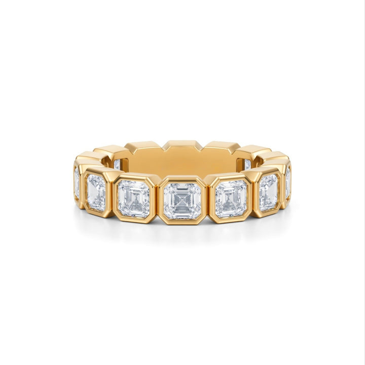 Asscher Bezel Eternity Band