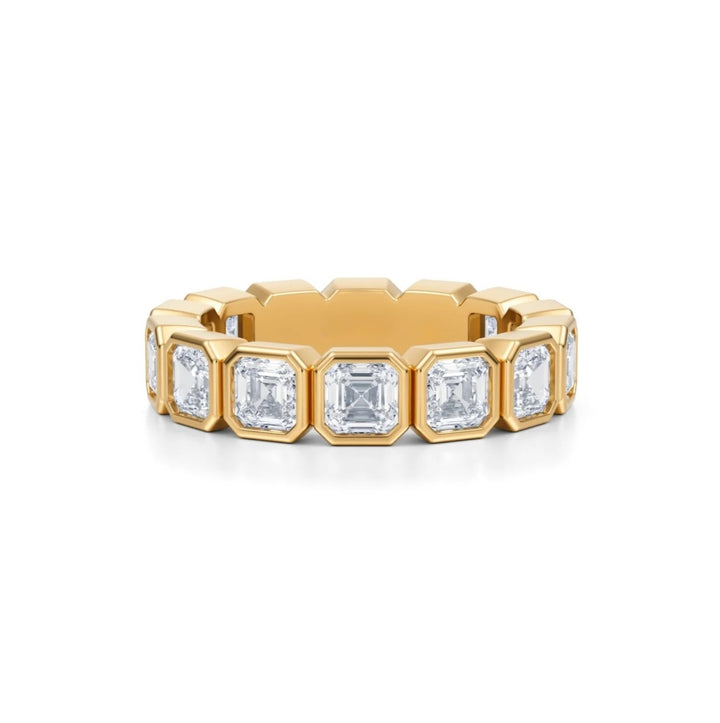 Asscher Bezel Eternity Band