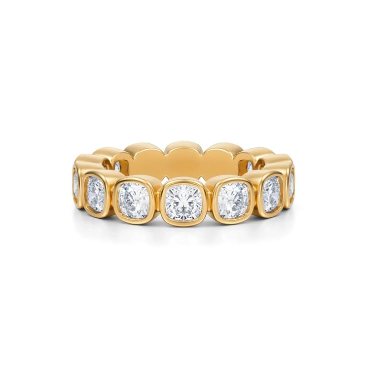 Cushion Bezel Eternity Band