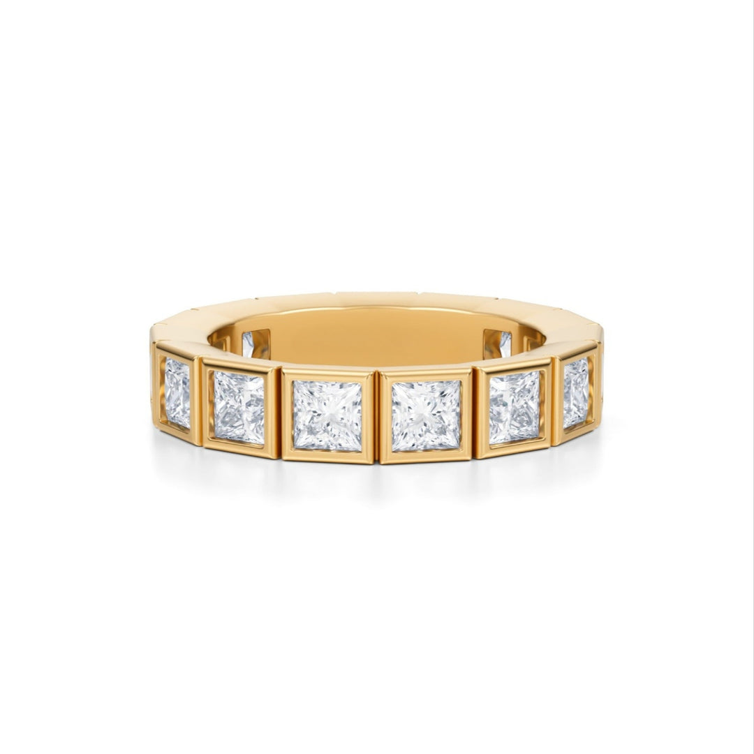 Princess Bezel Eternity Band