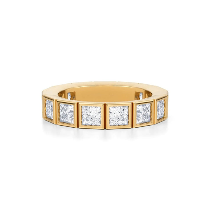 Princess Bezel Eternity Band