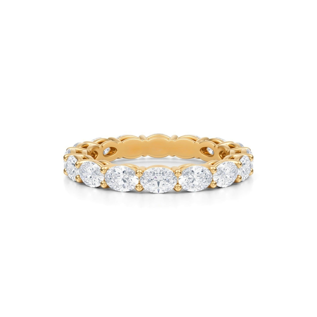 Oval Eternity Band - Horizontal