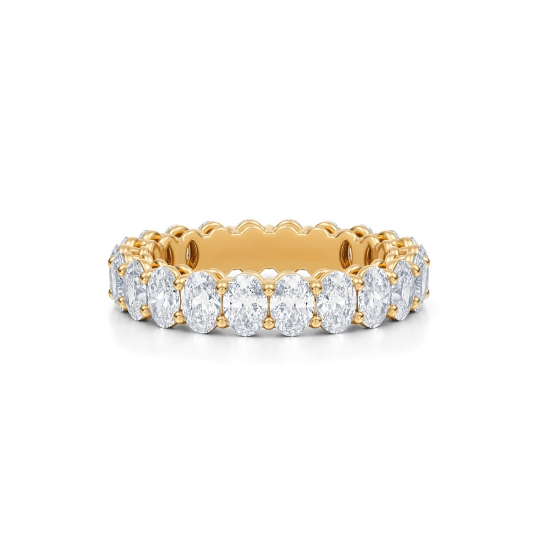 Oval Eternity Band - Vertical