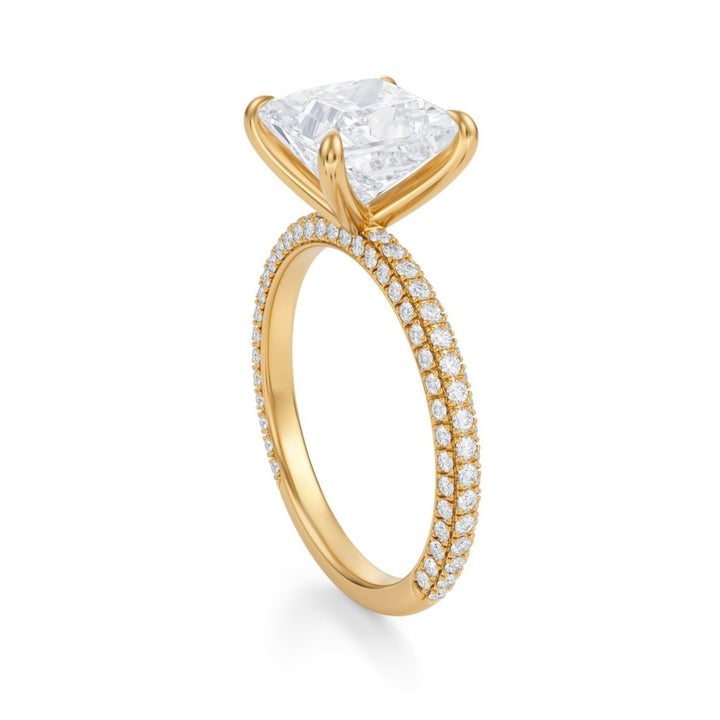 Princess Trio Pave Ring