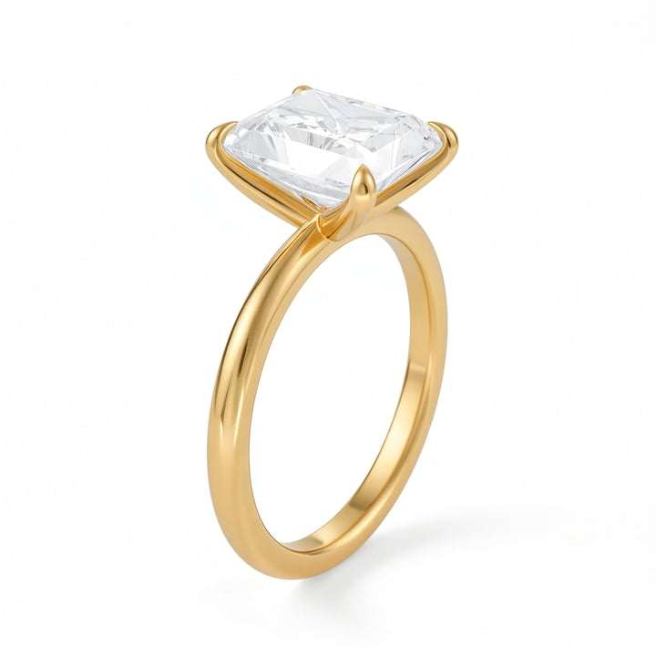 Radiant Classic Solitaire Ring