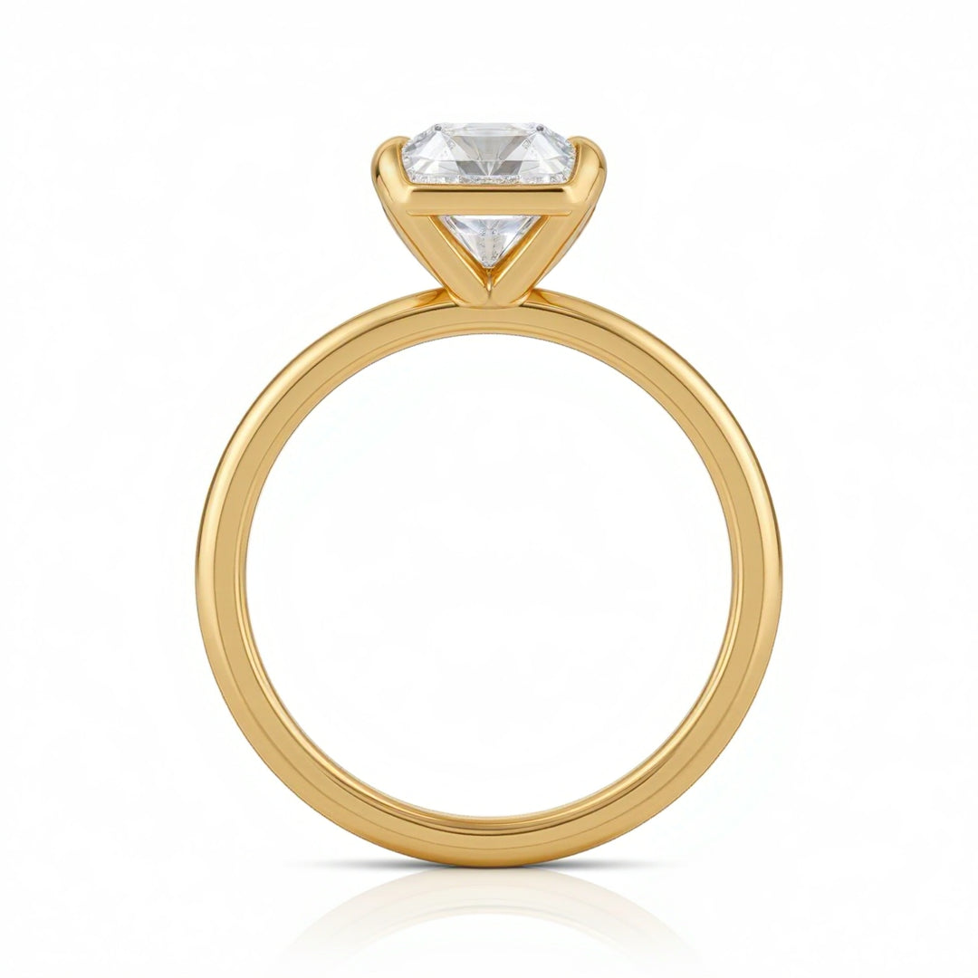 Radiant Martini Basket Solitaire Ring