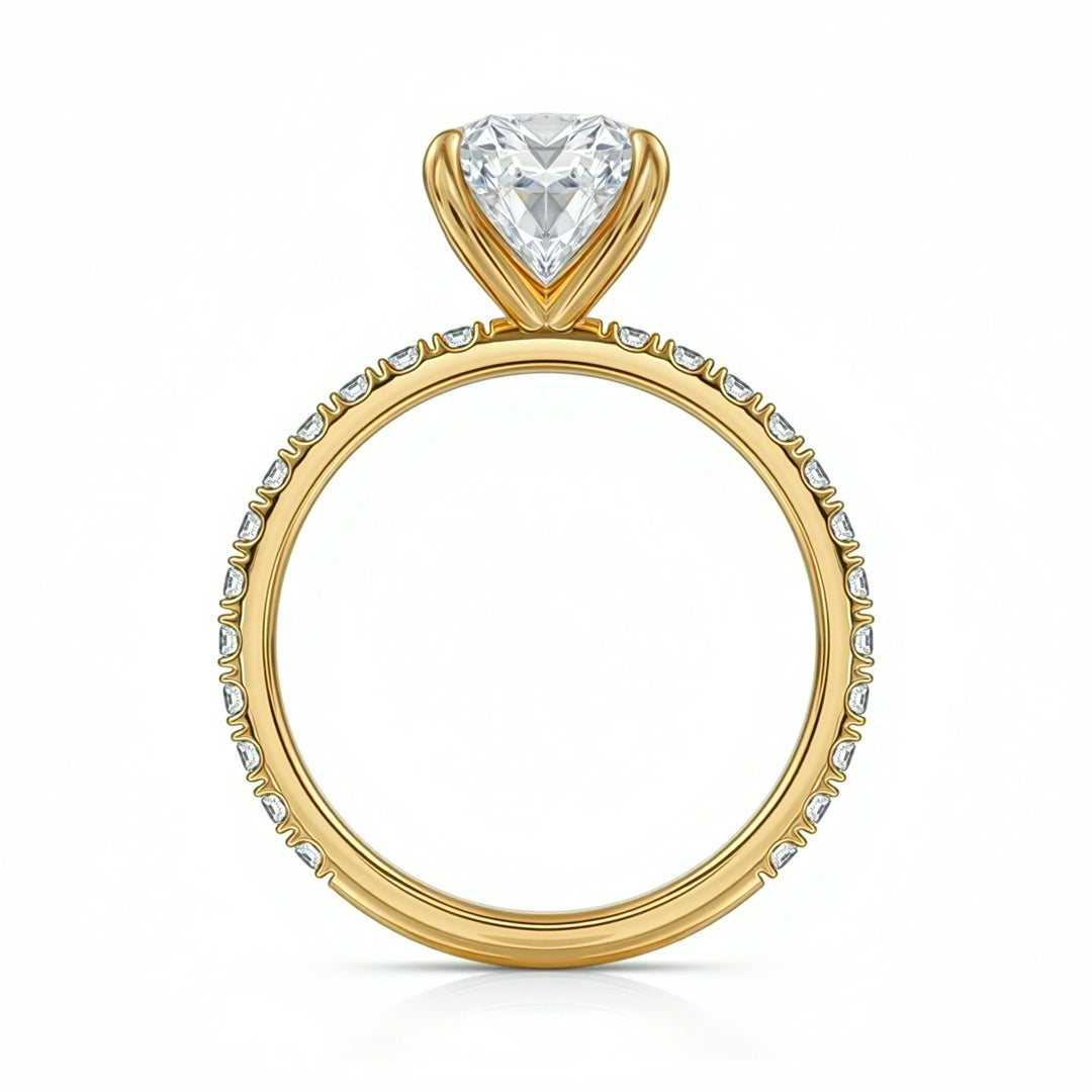 Cushion Modern Pave Ring