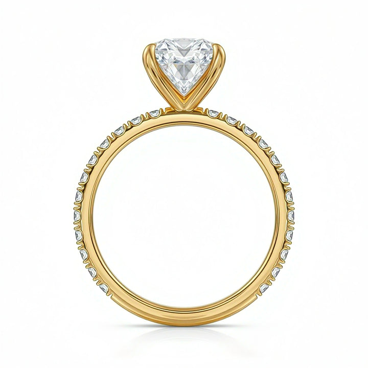 Cushion Modern Pave Ring