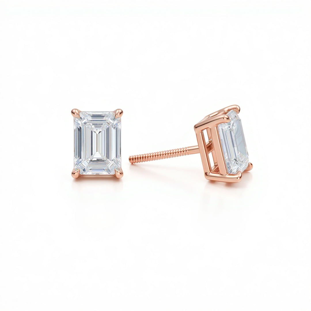 Emerald Stud Earrings