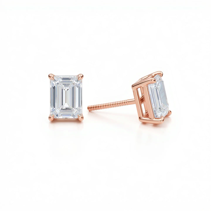 Emerald Stud Earrings