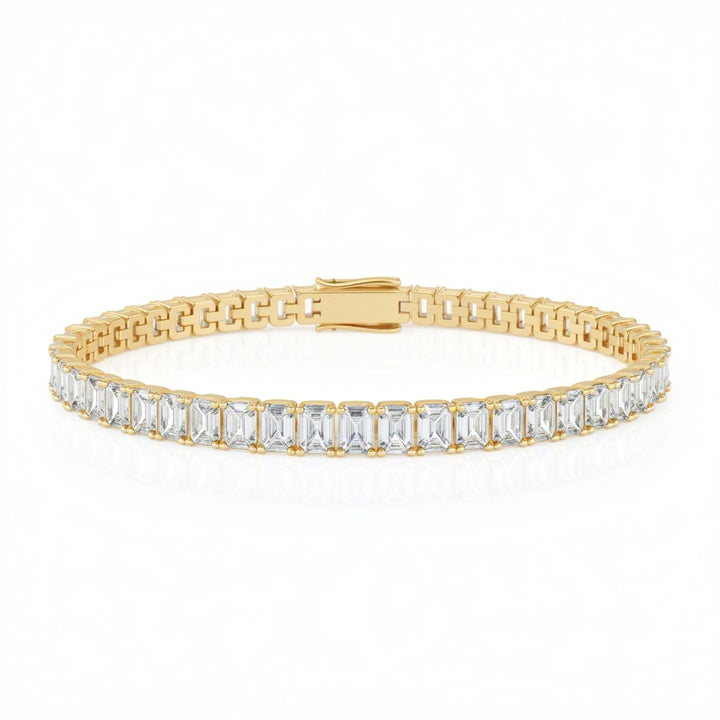 Emerald 4 Claw Tennis Bracelet