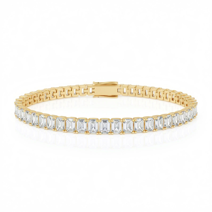 Emerald 4 Claw Tennis Bracelet