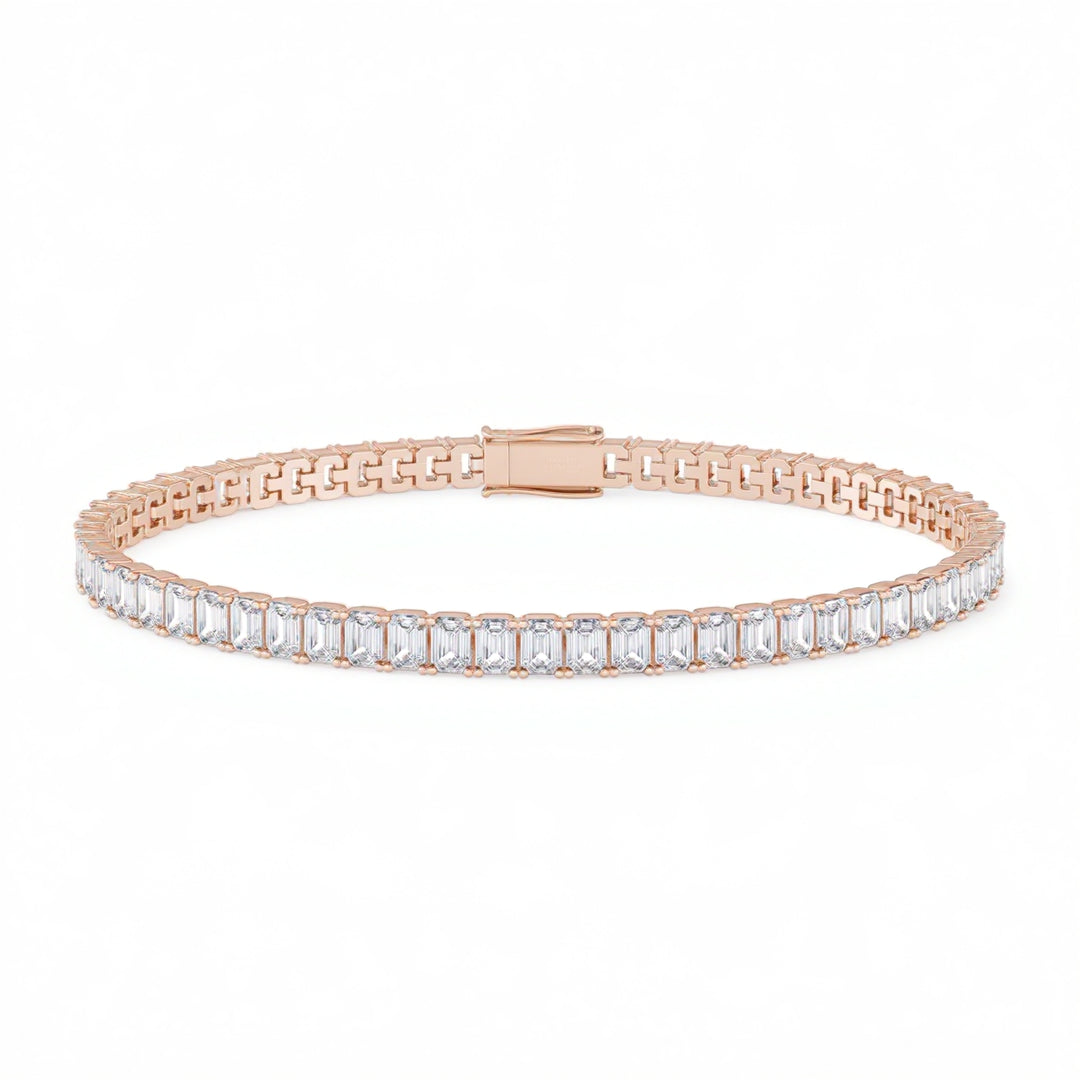 Emerald 4 Claw Tennis Bracelet