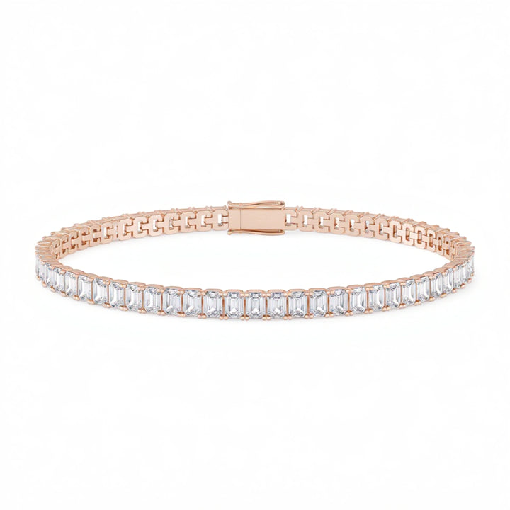 Emerald 4 Claw Tennis Bracelet
