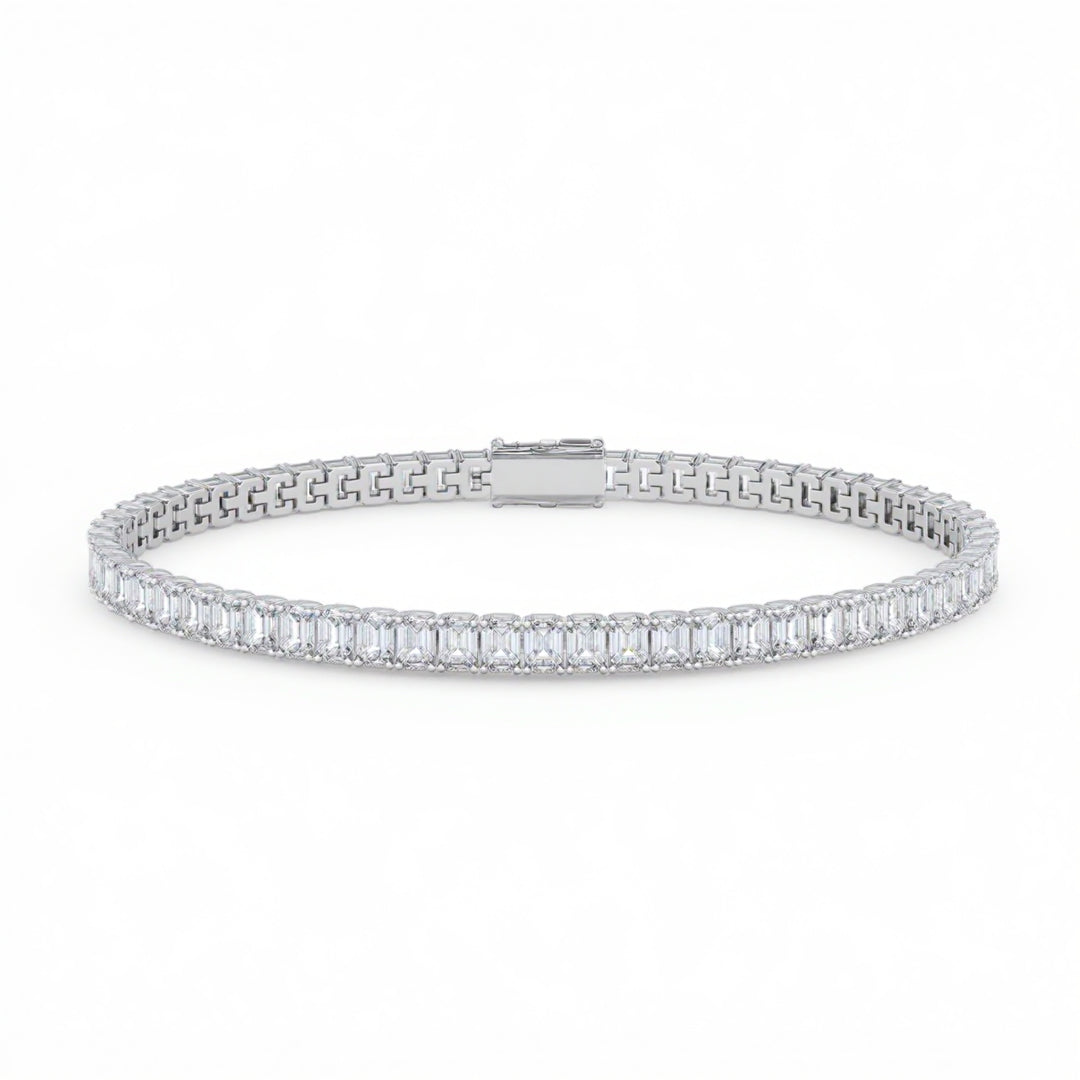 Emerald 4 Claw Tennis Bracelet